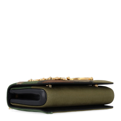 Dolce & Gabbana Cotton Camouflage Patchwork DG Girls Shoulder Bag Multicolor