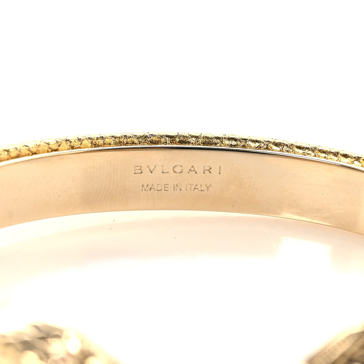 Metallic Karung Serpenti Forever Bracelet Gold