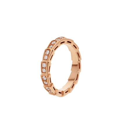 18K Gold Diamonds BVLGARI Serpenti Viper Ring