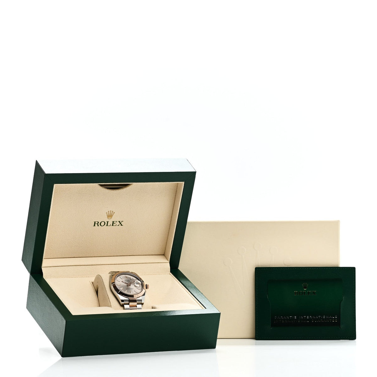 Rolex Stainless Steel 18K Everose Gold 41mm Datejust Watch Sundust 126301