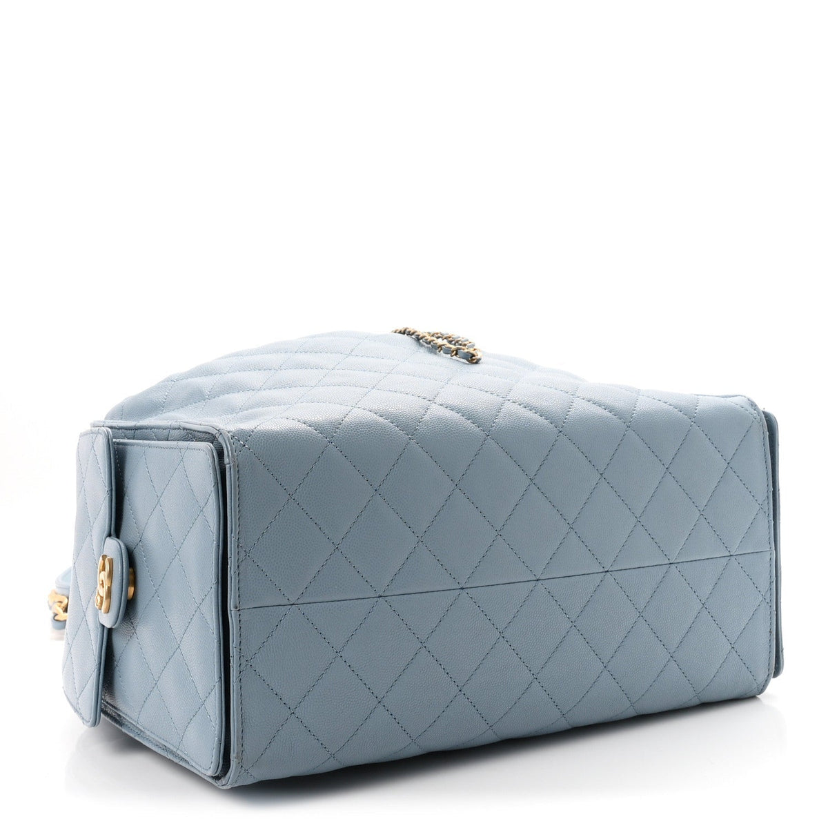 Chanel Caviar Quilted Medium 25 Handbag Blue