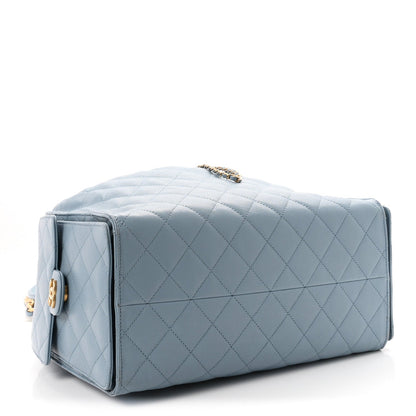 Chanel Caviar Quilted Medium 25 Handbag Blue