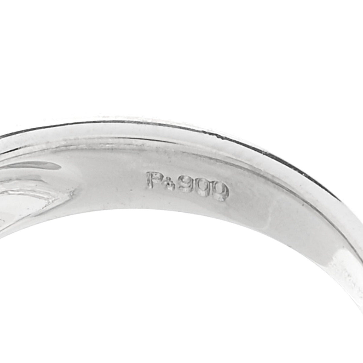 Platinum Diamond 1.18ctw Three Row Dome Band Ring 6