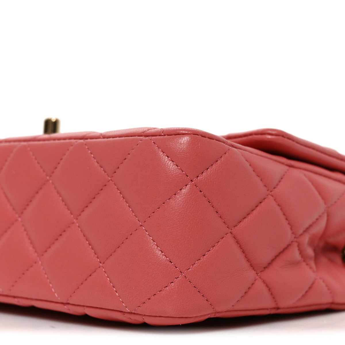 Chanel Lambskin Quilted Valentine Charms Medium Flap Bag Pink
