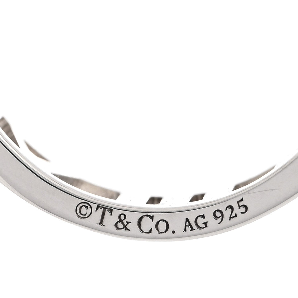Tiffany Sterling Silver Wide Atlas Open Ring 51 5.75
