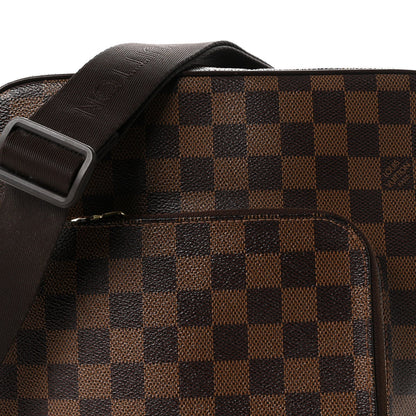 Louis Vuitton Damier Ebene Coated Canvas Olav MM Messenger Bag Brown
