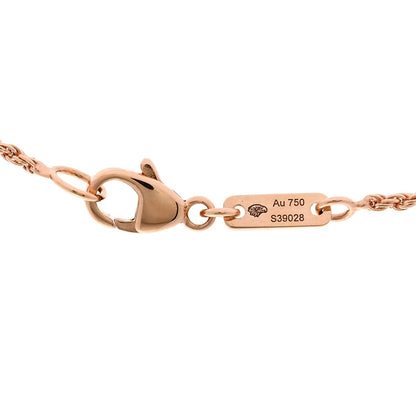 Boucheron 18K Pink Gold Rhodolite Garnet S Serpent Boheme Necklace
