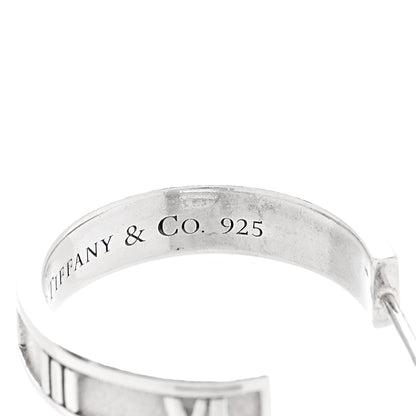 Tiffany Sterling Silver Atlas Hoop Earrings
