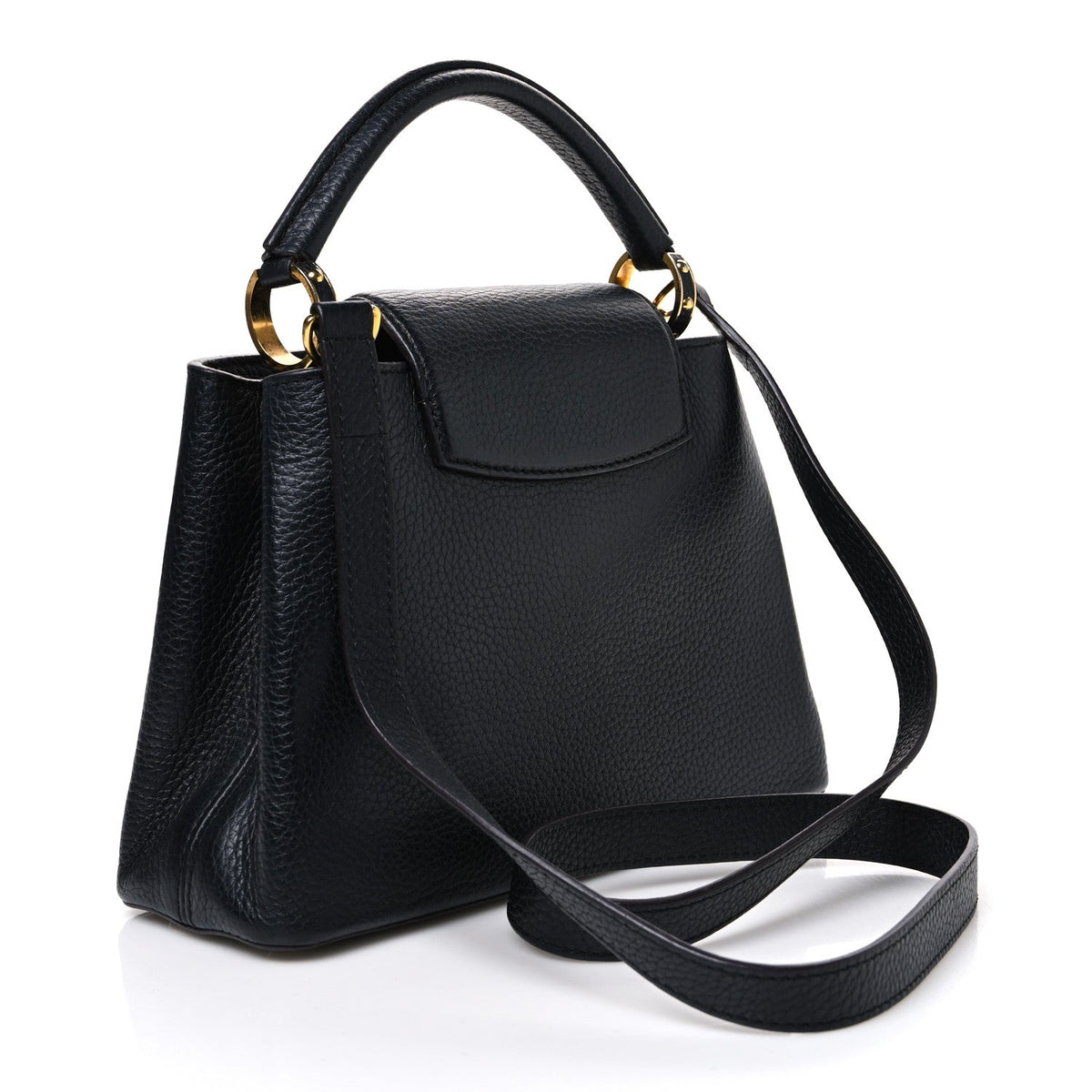 Louis Vuitton Taurillon Capucines BB Black