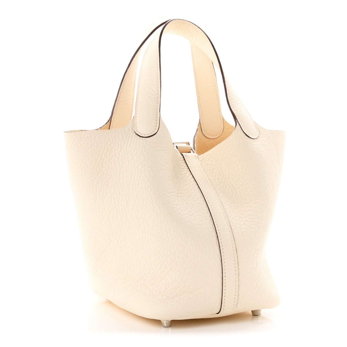 Hermes Taurillon Clemence Picotin Lock 18 PM Bag Nata