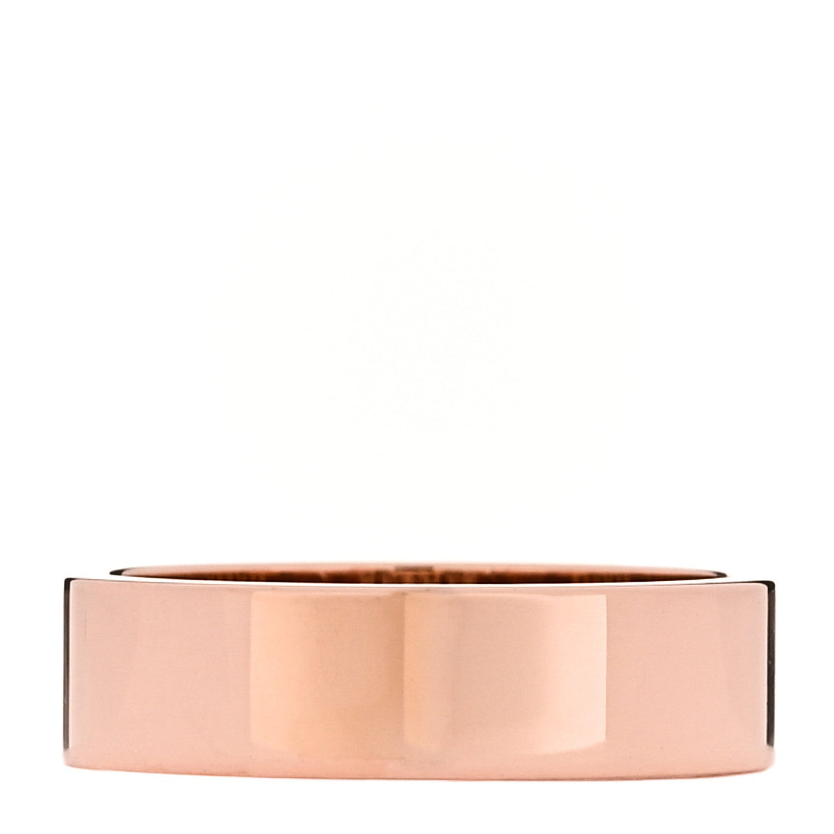 Hermes 18K Rose Gold Diamond PM Kelly Ring 51 5.75