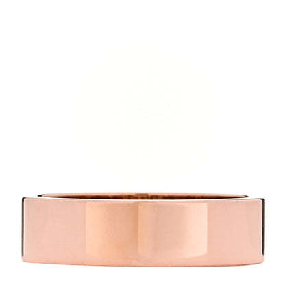 Hermes 18K Rose Gold Diamond PM Kelly Ring 51 5.75