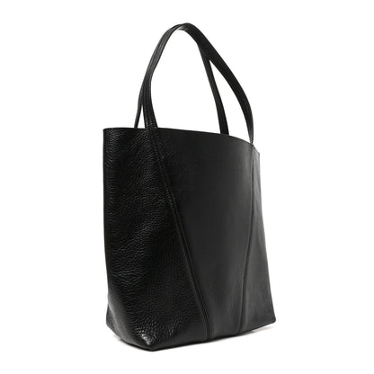 Chloe Grained Calfskin Medium Spin Tote Woodrose