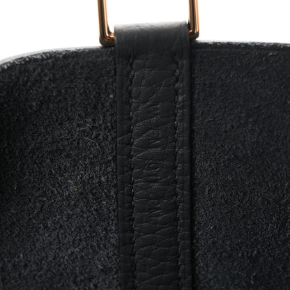 Hermes Taurillon Clemence Picotin Lock 18 PM Bag Gris Misty