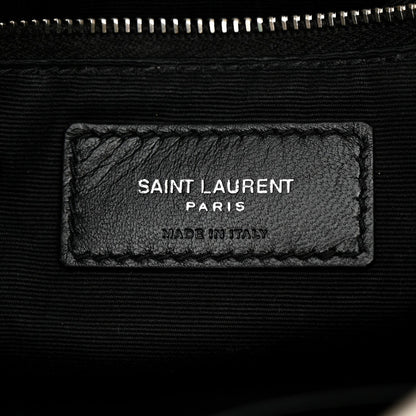 Saint Laurent Lambskin Toy Loulou Puffer Satchel Crema Soft