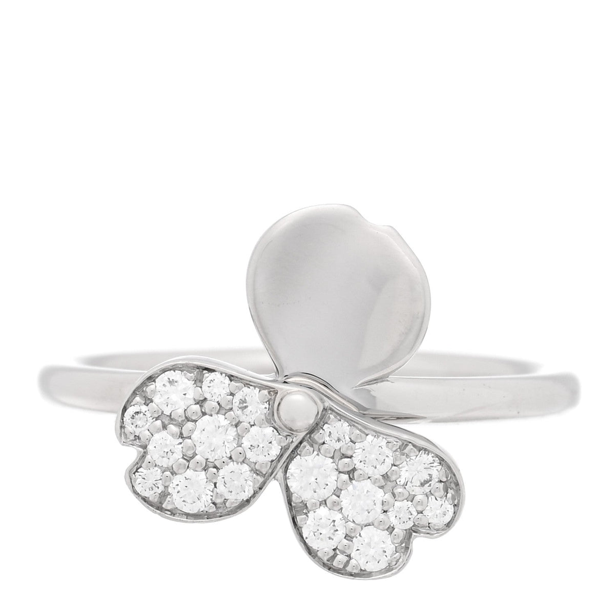 Tiffany Platinum Diamond Paper Flowers Ring 50 5.25
