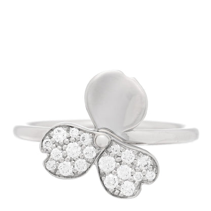Tiffany Platinum Diamond Paper Flowers Ring 50 5.25