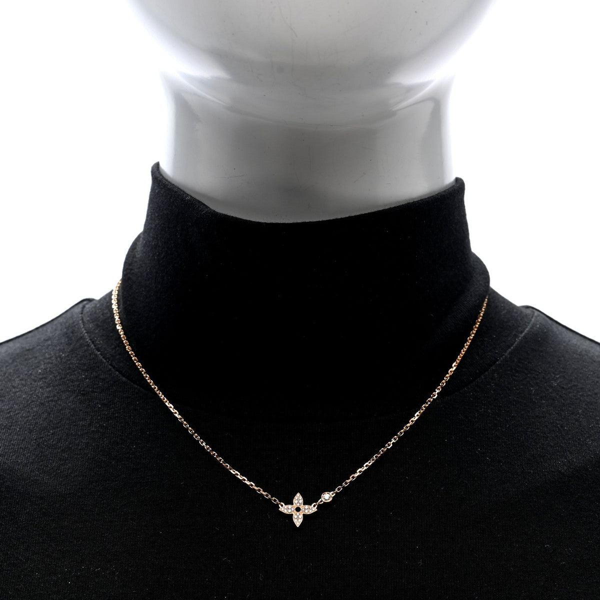 Louis Vuitton 18K Pink Gold Diamond Idylle Blossom Pendant Necklace