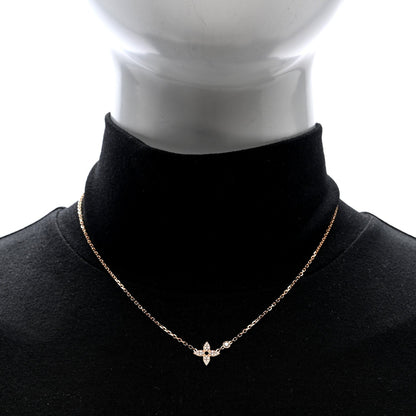 Louis Vuitton 18K Pink Gold Diamond Idylle Blossom Pendant Necklace