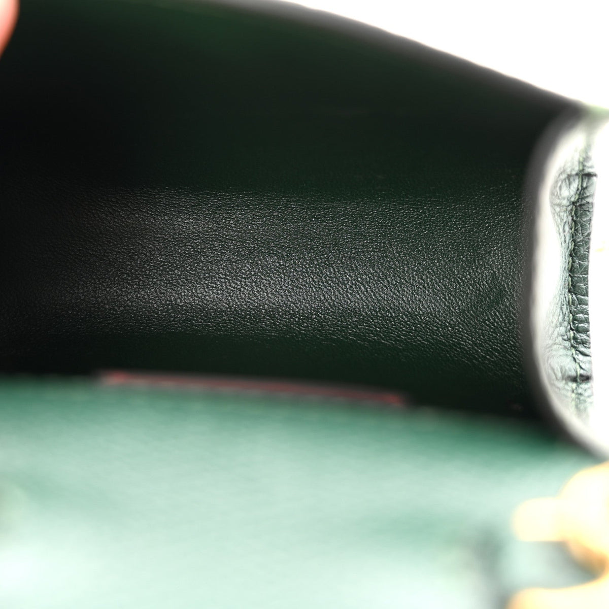 Valentino Garavani Calfskin Micro VSling Top Handle Shoulder Bag Green