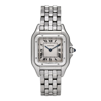 Cartier Stainless Steel 22mm Panthere Quartz Watch Ivory