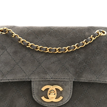 Chanel Suede Calfskin Mini Souplissimo Flap Dark Grey