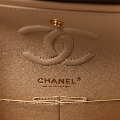 Chanel Caviar Quilted Small Double Flap Beige