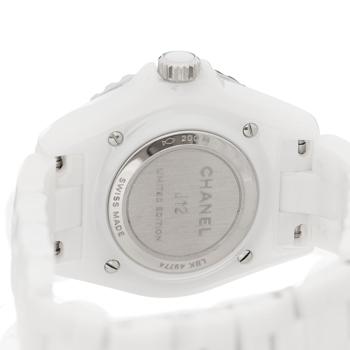 Chanel Stainless Steel Ceramic 33mm J12 Wanted de Chanel Watch White