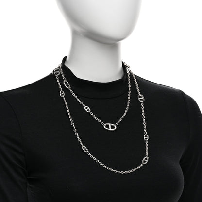 Hermès Sterling Silver Farandole 120 Necklace