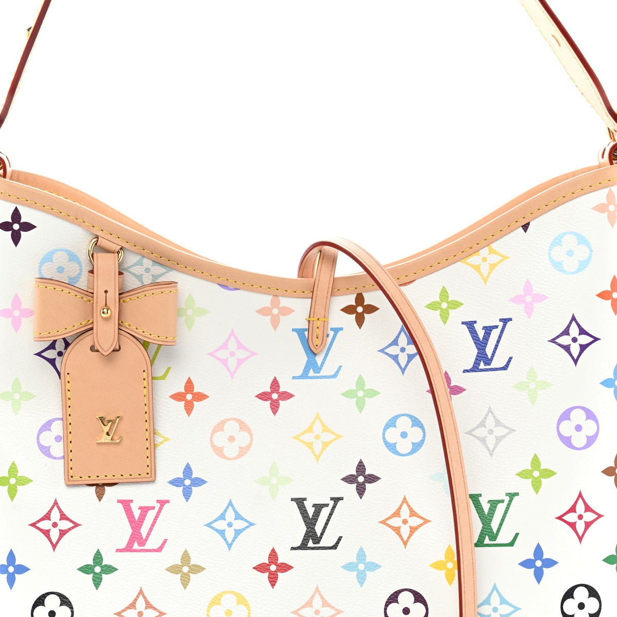 Louis Vuitton LV X TM Monogram Multicolor CarryAll PM Tote Bag White
