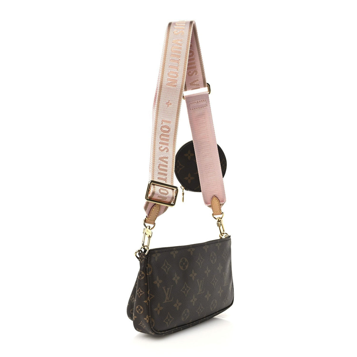 Louis Vuitton Monogram Multi Pochette Accessories Bag Rose Clair