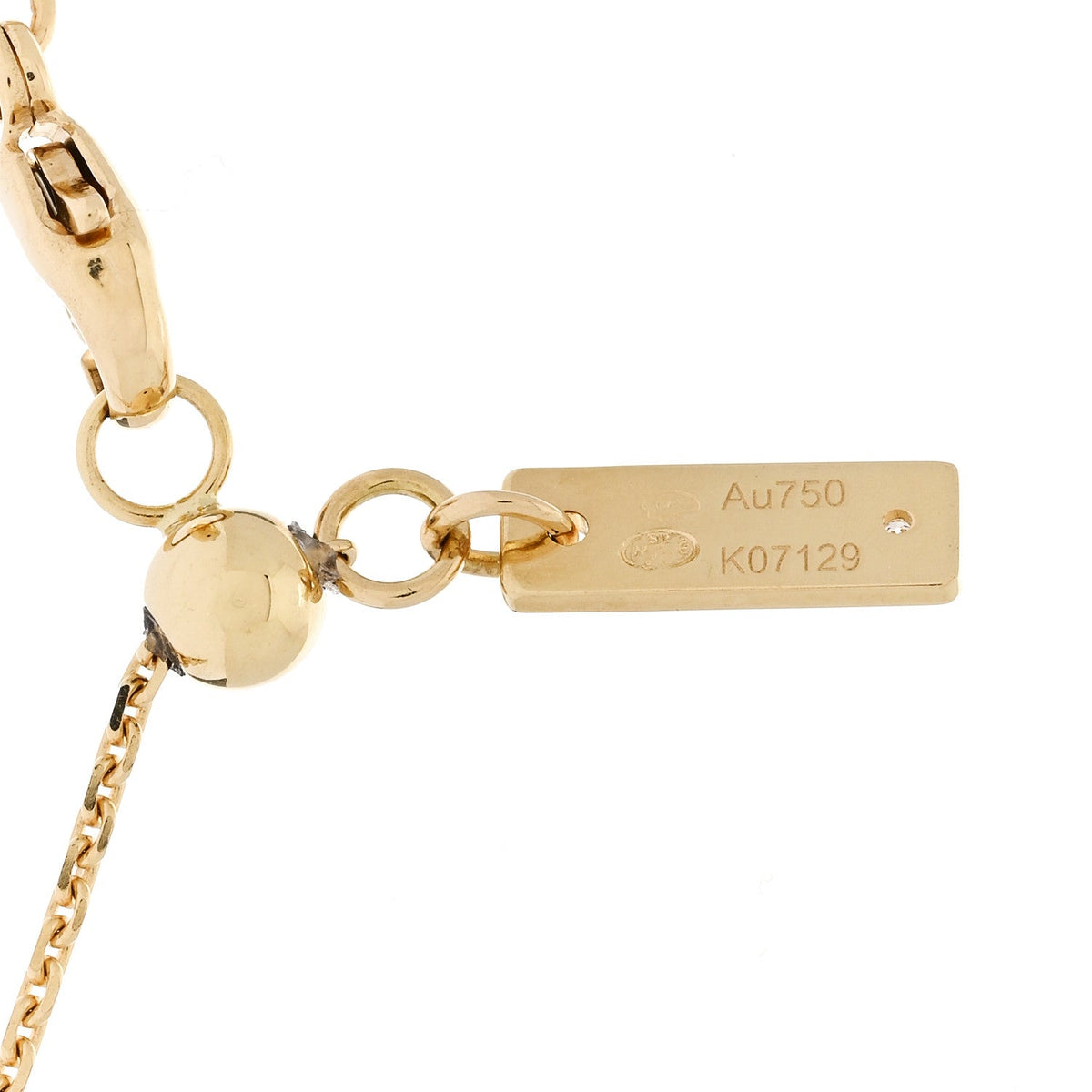 Messika 18K Yellow Gold Diamond LM Move Uno Pave Pendant Necklace