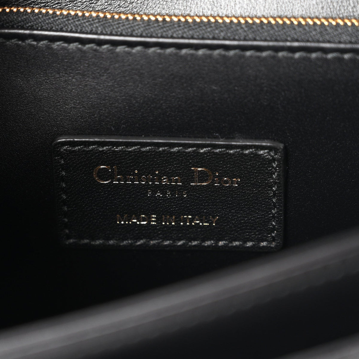 Dior Lambskin Cannage My Dior Top Handle Bag Black