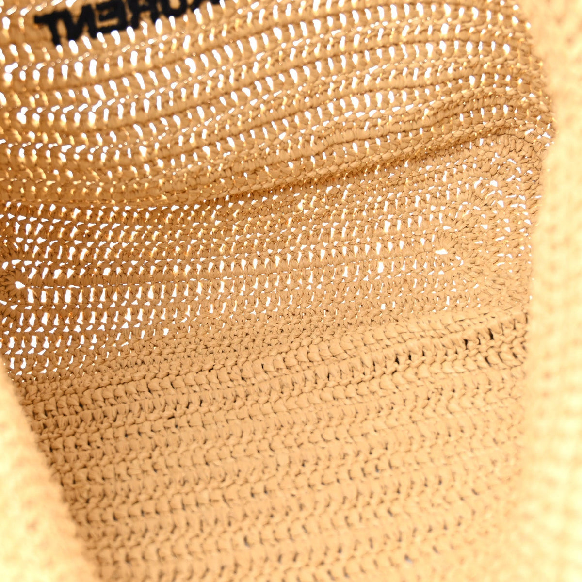 Saint Laurent Raffia Rive Gauche Tote Natural
