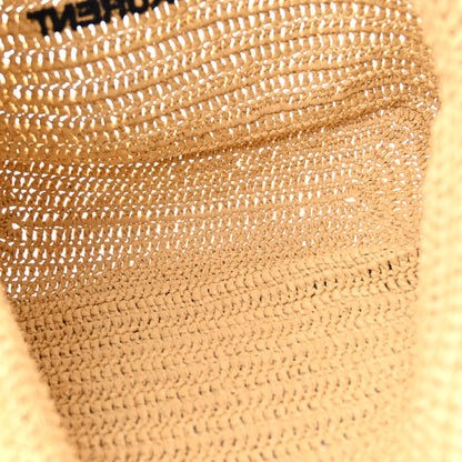 Saint Laurent Raffia Rive Gauche Tote Natural