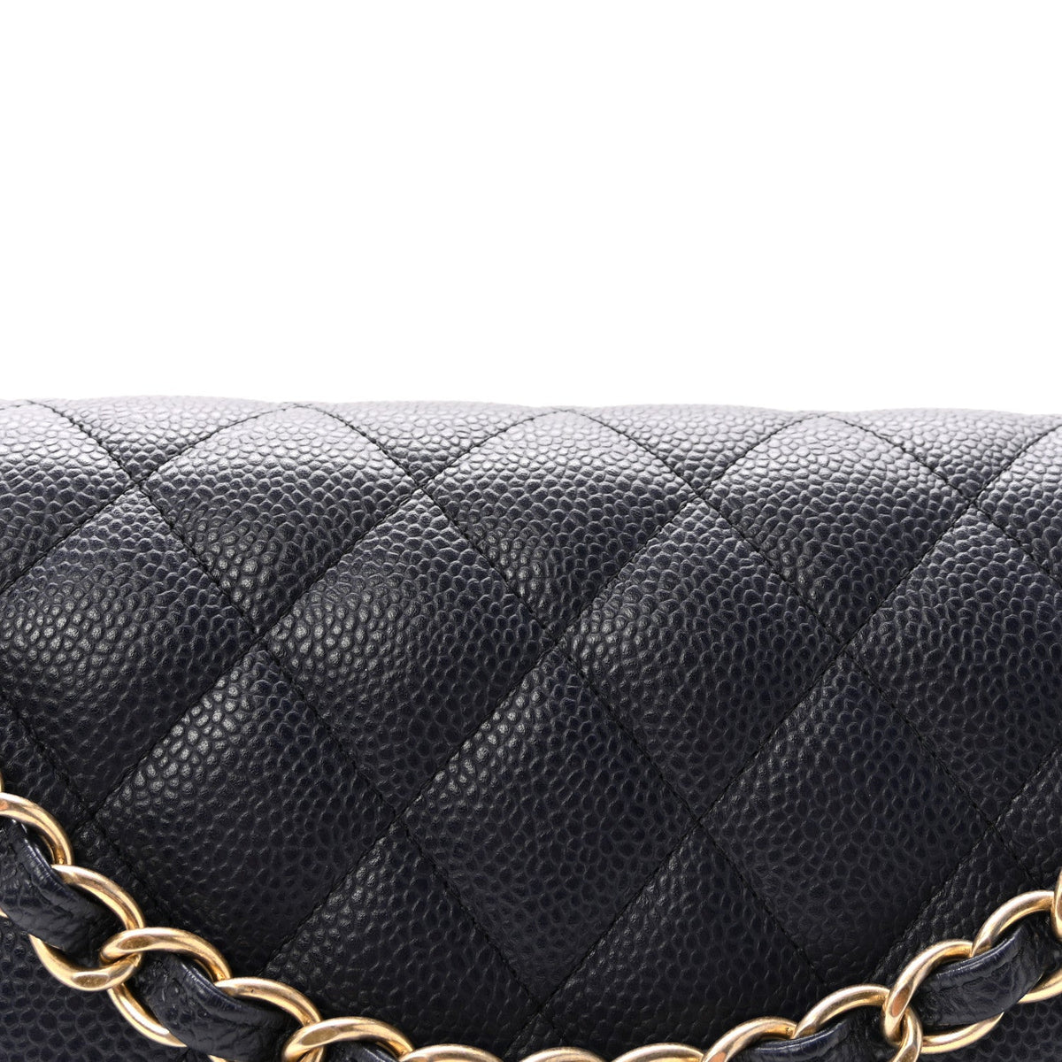 Chanel Caviar Quilted Jumbo Double Flap Navy Blue 1918305