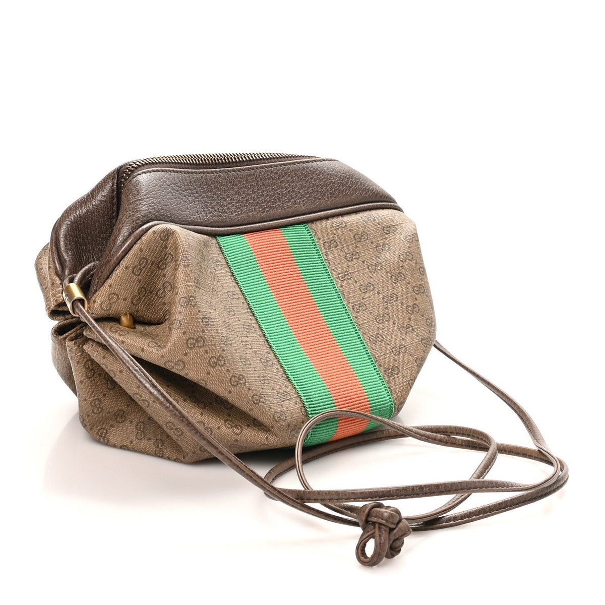 Gucci GG Supreme Web Butterfly Candy Crossbody Beige New Acero