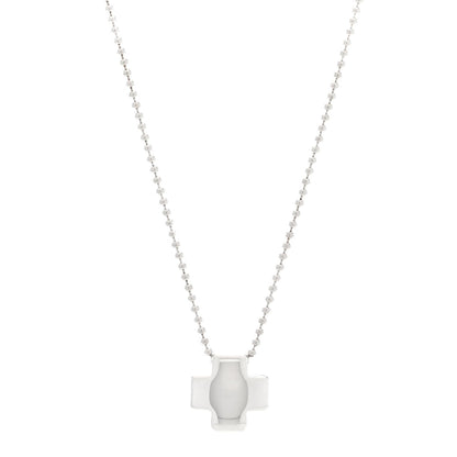 Tiffany Sterling Silver Square Cross Pendant Necklace