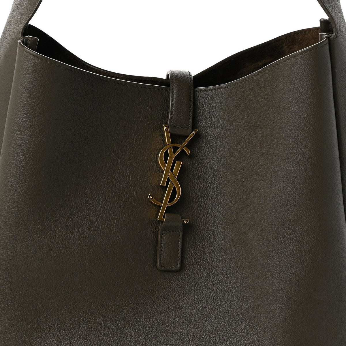 Saint Laurent Smooth Calfskin Large Le 5 A 7 Soft Hobo Light Musk