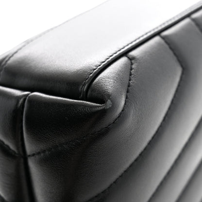 Saint Laurent Calfskin Toy Loulou Crossbody Bag Black