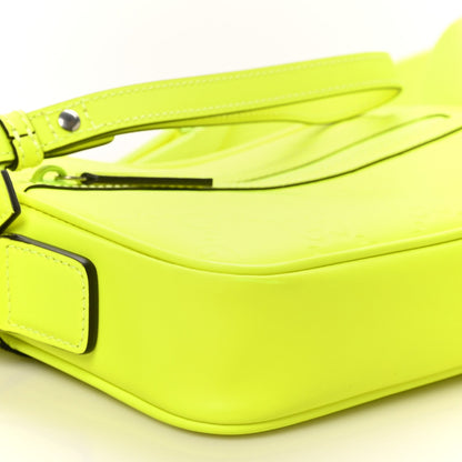 Gucci Rubber Effect Monogram GG Crossbody Bag Fluorescent Yellow