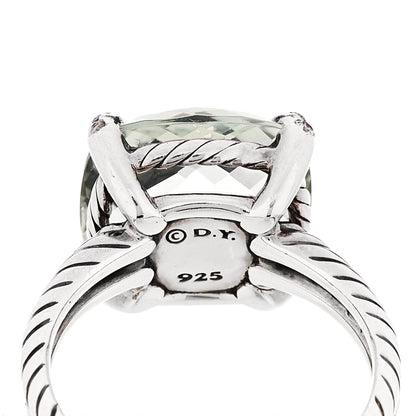 David Yurman Sterling Silver Diamond 14mm Chatelaine Ring 60 9
