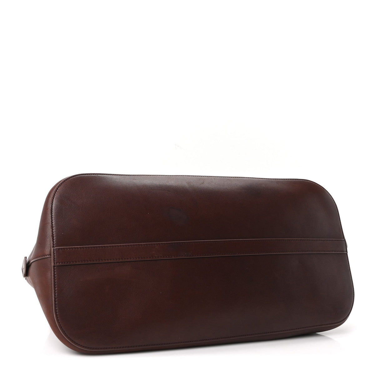 The Row Polished Saddle Calfskin Large Devon Bag Burgundy 1944229