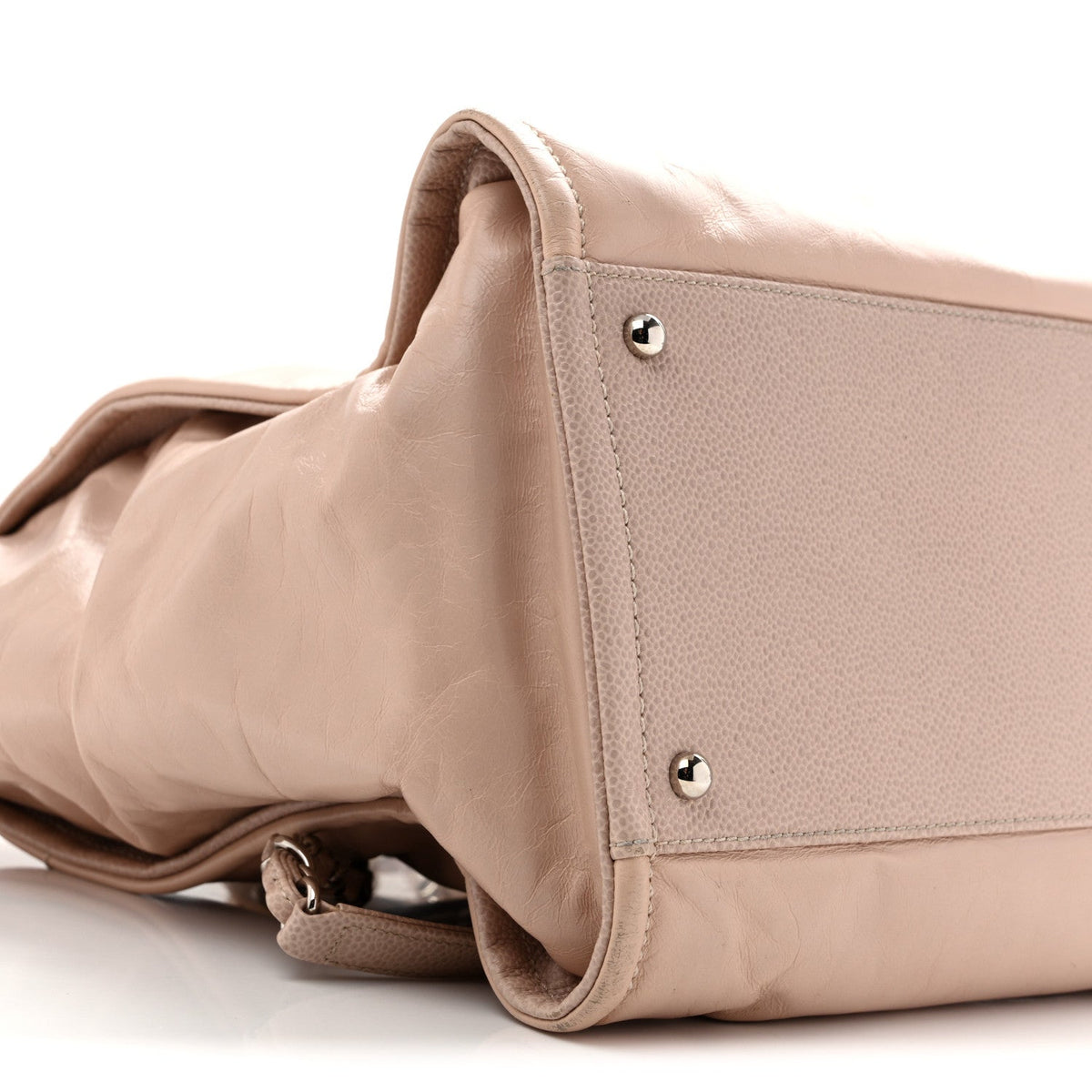 Chanel Glazed Calfskin Medium Deauville Tote Light Pink