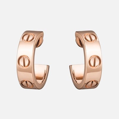 18K Gold Cartier Love Earrings