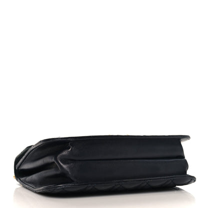 Christian Dior Lambskin Cannage Large Dioraddict Flap Black