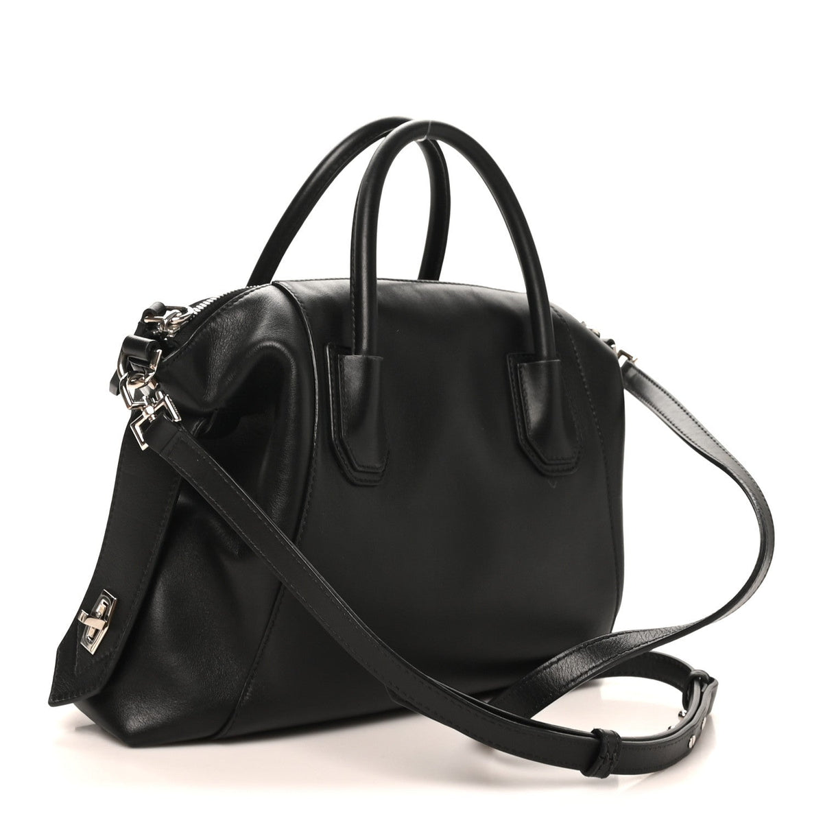 Givenchy Smooth Calfskin Small Soft Antigona Bag Black