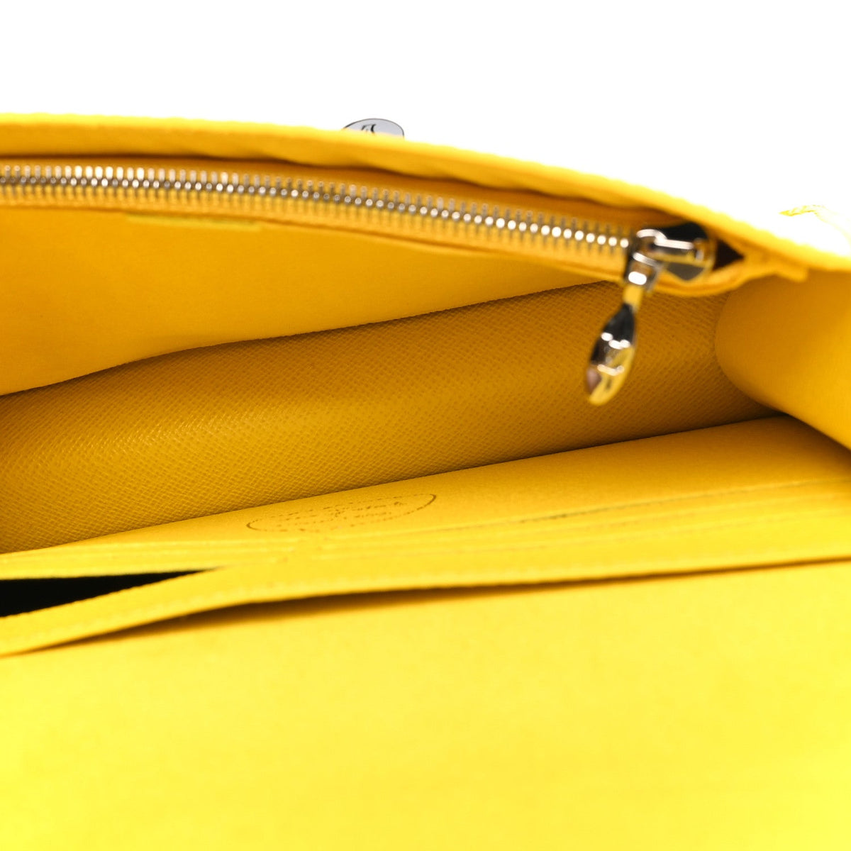 Louis Vuitton Epi Infinity Dots Twist Chain Wallet Yellow Black