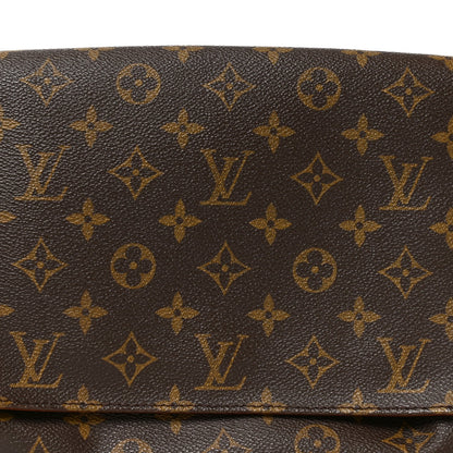 Louis Vuitton Monogram Coated Canvas Musette Tango Shoulder Bag Brown
