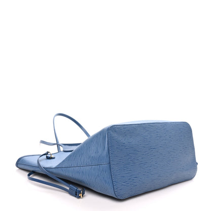 Louis Vuitton Epi Neverfull MM Denim Blue